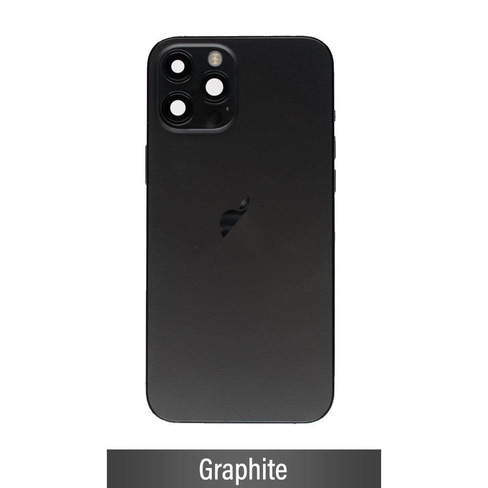 Rear Housing with Full Set Parts for iPhone 12 Pro Max-Graphite (Purple) Rear Housing with Full Set Parts for iPhone 12 Pro Max-Graphite (Purple)